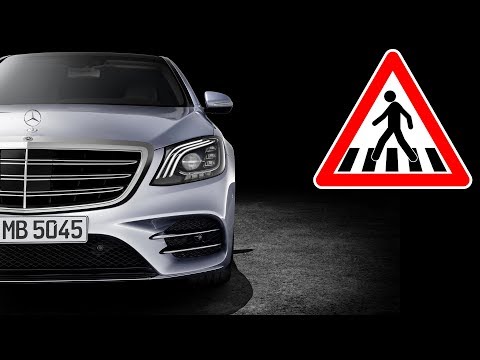 Pedestrian detection and warning (Night View Assist Plus) in Mercedes-Benz S Class