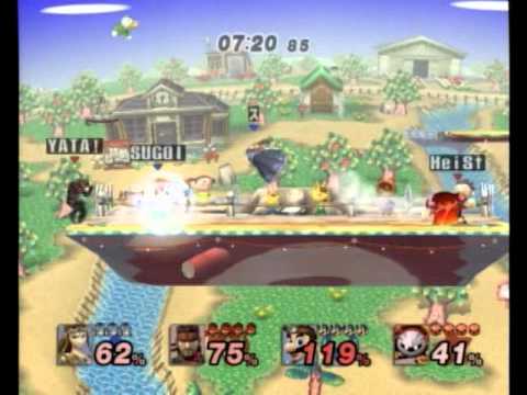 Project MSU 4 Project M Doubles: root + Juushichi (Blue) vs. Yata! + Veil (Red)