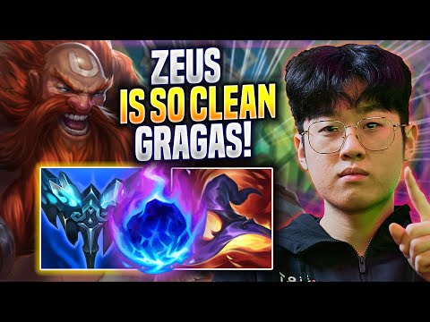 ZEUS IS SO CLEAN WITH GRAGAS! - T1 Zeus Plays Gragas TOP vs Kennen! | Preseason 2023