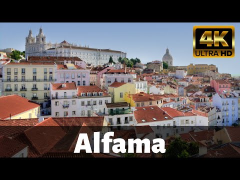 【4K】Alfama Walking Tour Lisbon Portugal - Part 3/3