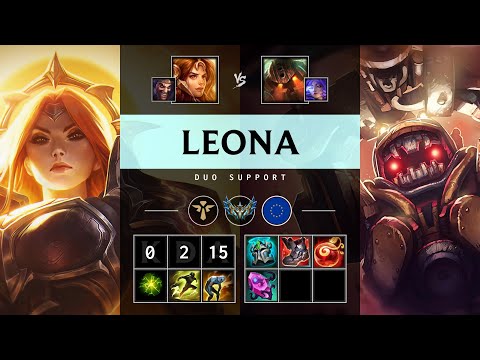 Leona Support vs Nautilus - EUW Challenger Patch 25.16