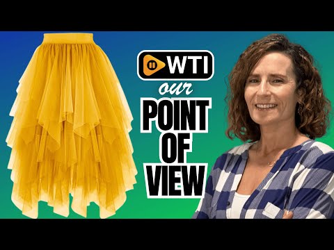 PUKAVT Tulle Skirts for Women High Waist Elastic Midi Skirt A-line Irregular Layered Mesh Tutu Skirts Medium Gold - WTI product video review