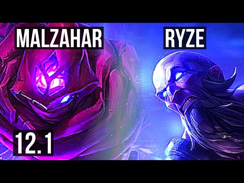 MALZ vs RYZE (MID) | Rank 1 Malz, 5/3/10 | EUW Challenger | 12.1