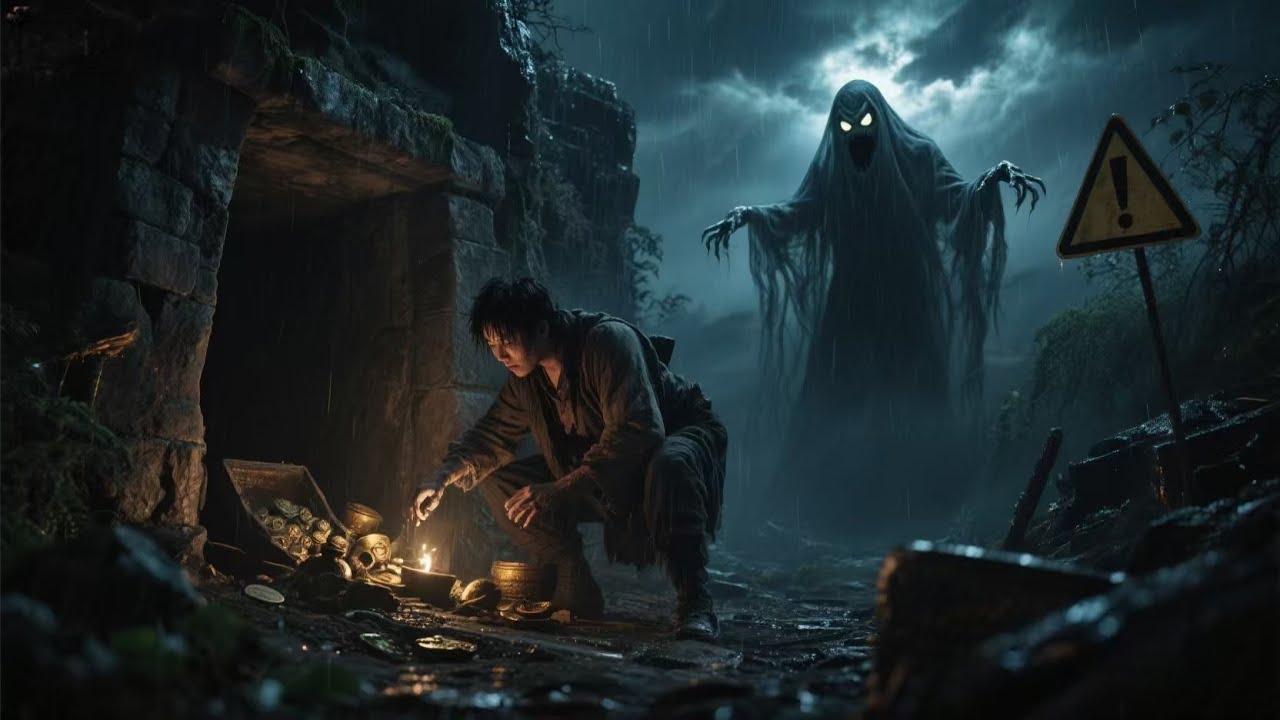 【MULTISUB】【悬疑冒险】盜墓尋寶時天象異常說明妖怪鬼魂在作祟，不信者下場淒慘。#哑舍 #古墓 #惊悚 #?