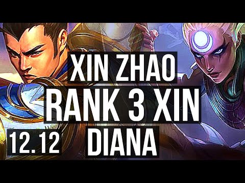 XIN vs DIANA (JNG) | Rank 3 Xin, 8/2/8, Rank 12 | EUW Challenger | 12.12