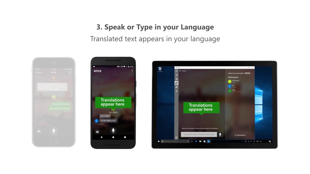 Get started with Microsoft Translator live feature