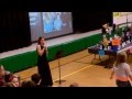 Rachel singing Brave 