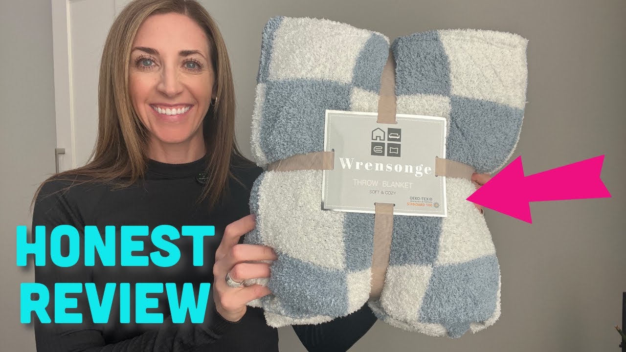 Amazon Must-Have 🏠 | WRENSONGE Fall Checkered Throw Blanket Review & Demo
