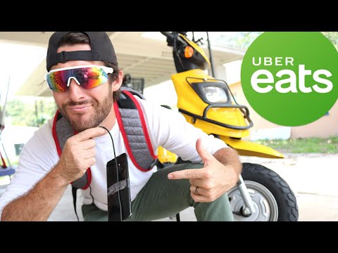 Hop on! Uber Eats ride along with the scooter - $100 challenge pt2 (EP 21)