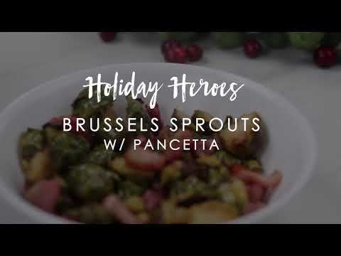 Instant Vortex - Brussels sprouts w/ Pancetta