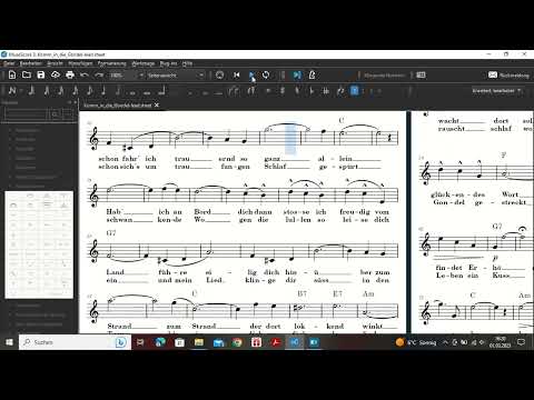 Komm in die Gondel - lead sheet music