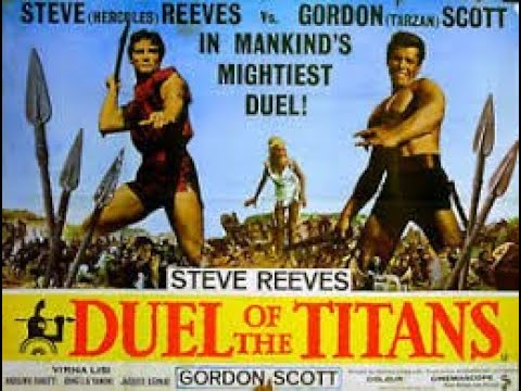 DUEL of the TITANS, TV trailer. 1961. Steve Reeves, Gordon Scott.