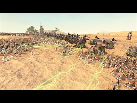 40 Doomwheel vs 4000 Swordmasters Warhammer 2 Total War