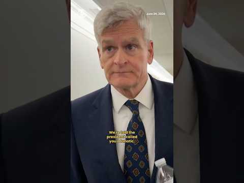 Bill Cassidy speaks after a testy meeting with GOP senators and Trump, according to sources #shorts