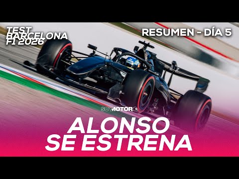 Alonso se estrena con el Aston Martin AMR26 - Resumen día 5 Test Barcelona F1 2026 | SoyMotor.com
