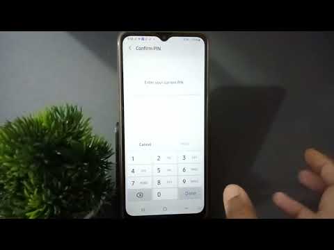 samsung galaxy A10 remove face lock