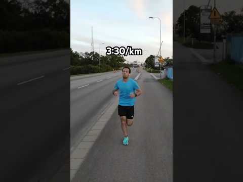 What different running paces look like