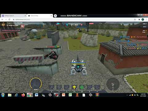 I'm playing tanki online with turrets Gauss and Hopper hull episode 2