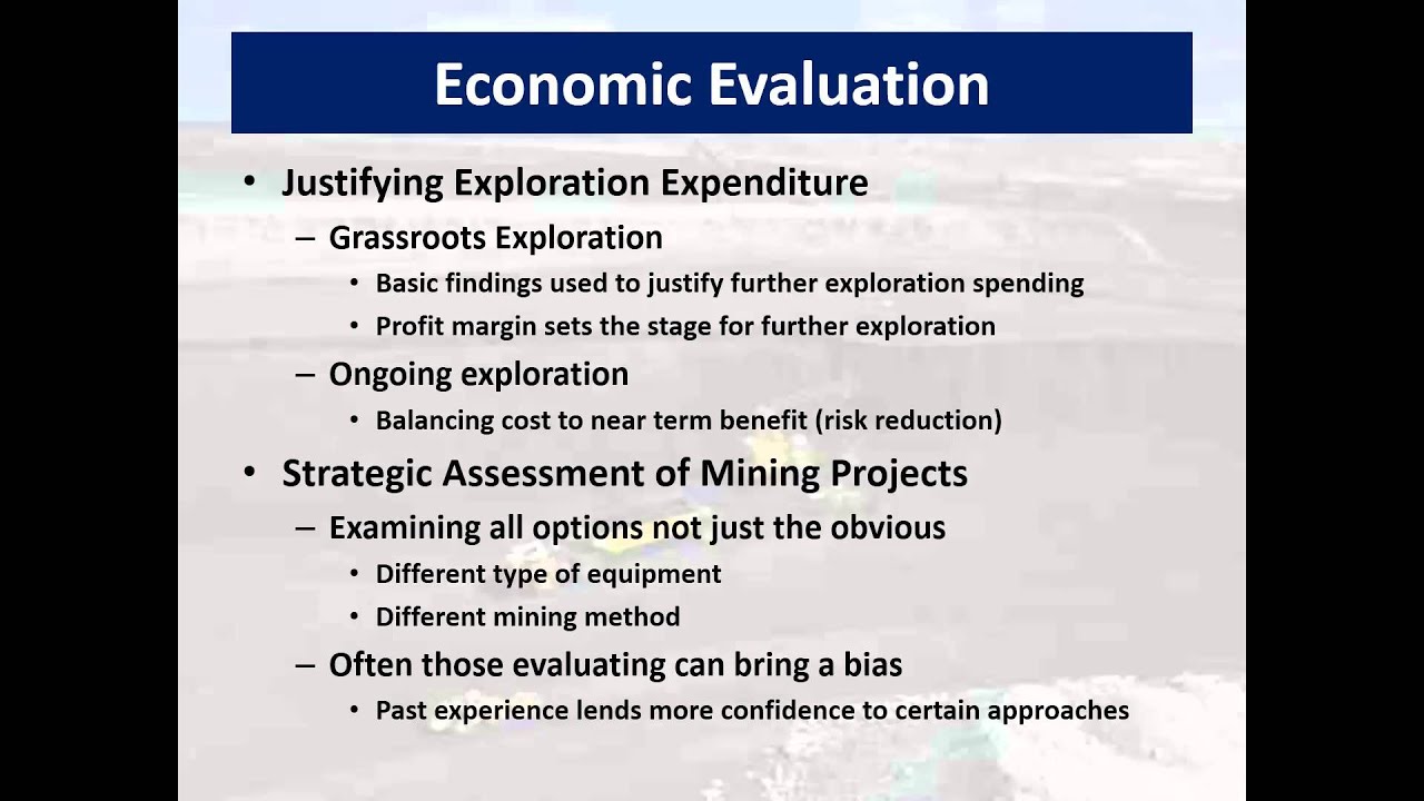 Mining Economics Chapter 1 & 2 PowerPoint
