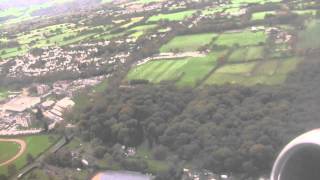 preview picture of video 'Runway 14 Take-off from Leeds Bradford Airport, West Yorkshire, England - October 2014'