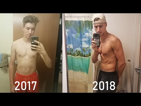 INCREDIBLE 1 Year Body Transformation Calisthenics+Gym (Skinny to Muscle) Chris Kaye