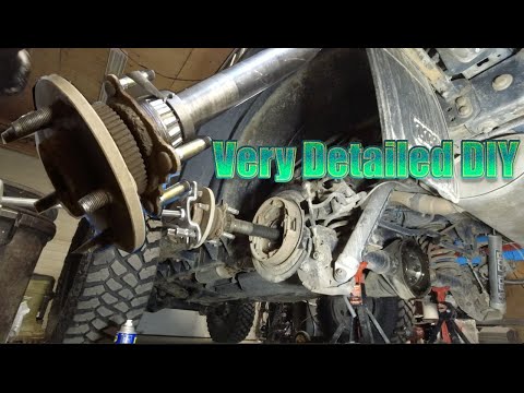 DIY Jeep JKU D44 Axle Bearings and Seal How to Replace