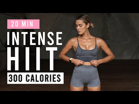 20 Min Intense HIIT Workout For Fat Burn & Cardio | Burn 300 Calories | At Home | No Equipment