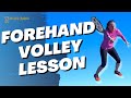 How to hit a tennis forehand volley