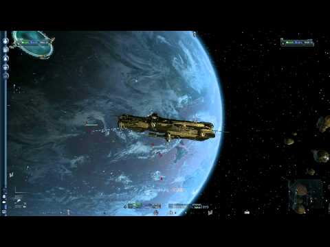 X3: Terran Conflict - Argon Titan vs. 7 Kha'ak Korvette + 1 Kha'ak Bomber