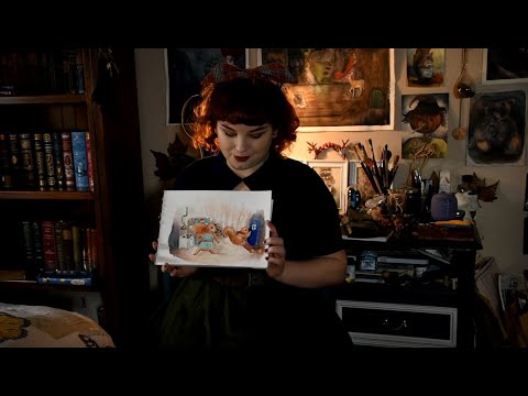 Home - Watercolour & ink pop up illustration