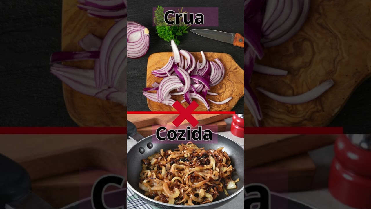 🔴Qual é melhor comer: cebola crua ou cozida? (Natural) #dicas #shorts #cebola #saude #curiosidades