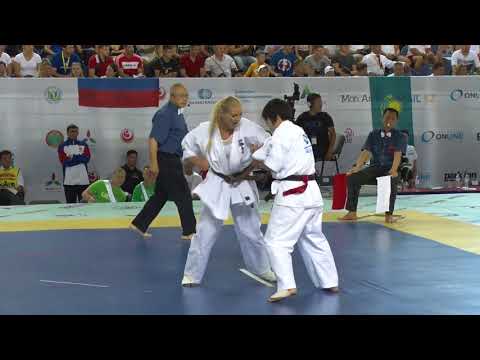 【新極真会】Quarterfinal2 Woman Heavyweight Tanioka vs Vaznelyte The 6th World Championship 2017