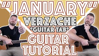Verzache - "january" ギターチュートリアル | 簡単ギタータブ + レッスン |