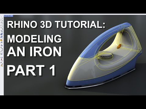 Product Design Rhino CAD Tutorial: Modeling a Conceptual Iron (Part 1 of 3)