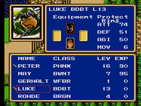 Let's Play Shining Force 2 Part 69 Inventory