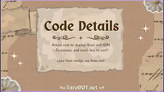 TaroDOT — Polkadot Tarot