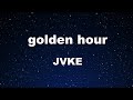 Karaoke♬ golden hour - JVKE 【No Guide Melody】 Instrumental