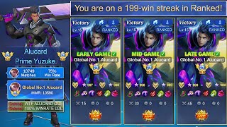 Download lagu 199-WINSTREAK!!! Global No.1 Alucard Best Guide to Always Dominate in Solo Rank | Tips & Tricks ✅ mp3