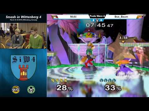 SiW4 - Nicki (Fox) Vs. Bux_Baum (Peach) - Pools - Melee Singles