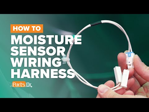 How to replace Samsung dryer moisture sensor wiring harness part # DC96-00766A