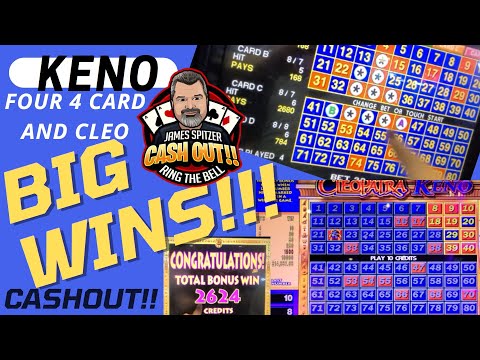 CLEOPATRA KENO BIG HITS  COSMO, Las  Vegas and  PALA in San Diego