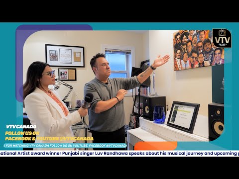 Best International Artist award winner Punjabi singer Luv Randhawa at #vtvcanada