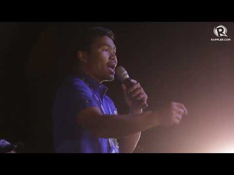In Tacloban, Pacquiao counters at critics: ‘Marami akong nagawa’