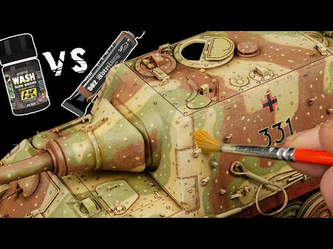 Are Oil Paints Better Than Enamel Washes??? | Jagdtiger 331 | Takom 1/35