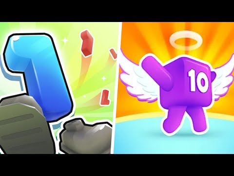 Crazy Number Run | Level Up Numbers - 123456789 Gameplay Walkthrough Max Levels (Part 1)