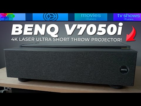 BENQ V7050i INCREDIBLE 4K LASER PROJECTOR! Ultra Short Throw UST FOR HOME THEATER & HOME THEATRE!