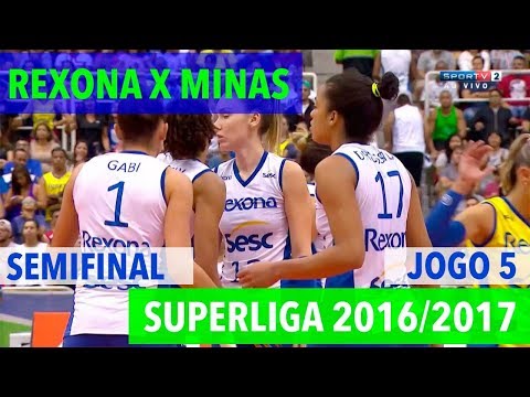 Rexona x Minas - Semifinal (JOGO 5) - Superliga de Vôlei Feminino 2016-2017