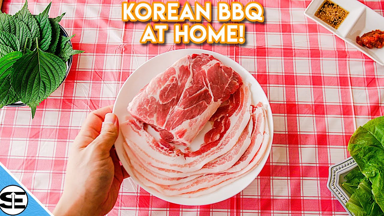 Here's how to have amazing Korean BBQ at home! This samgyupsal recipe will make you a HERO!