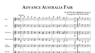 Advance Australia Fair for Concert Band arr. Tim Rowland grade 1.5 Hosenbugler Music Advance Australia Fair for Concert Band arr. Tim Rowland grade 1.5 Hosenbugler Music song