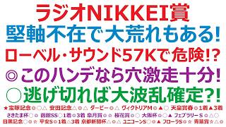 【ラジオNIKKEI賞2026】予想　堅軸馬不在で大荒れもあるレース！ローベルクランツ、サウンドムーブは、57キロで危険！？◎このハンデなら、穴激走十分！○この馬が逃げ切れば、大波乱確定？！